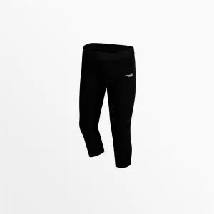 WOMEN'S MID RISE 3/4 COTTON LEGGINGS Street Look Focus Fit