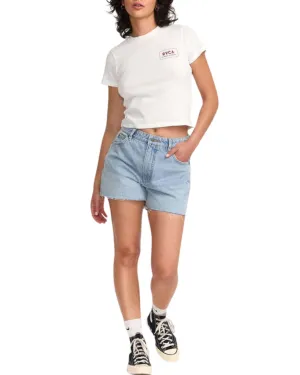 Chic Look school outfit Pacific Denim Shorts - Bleached Indigo