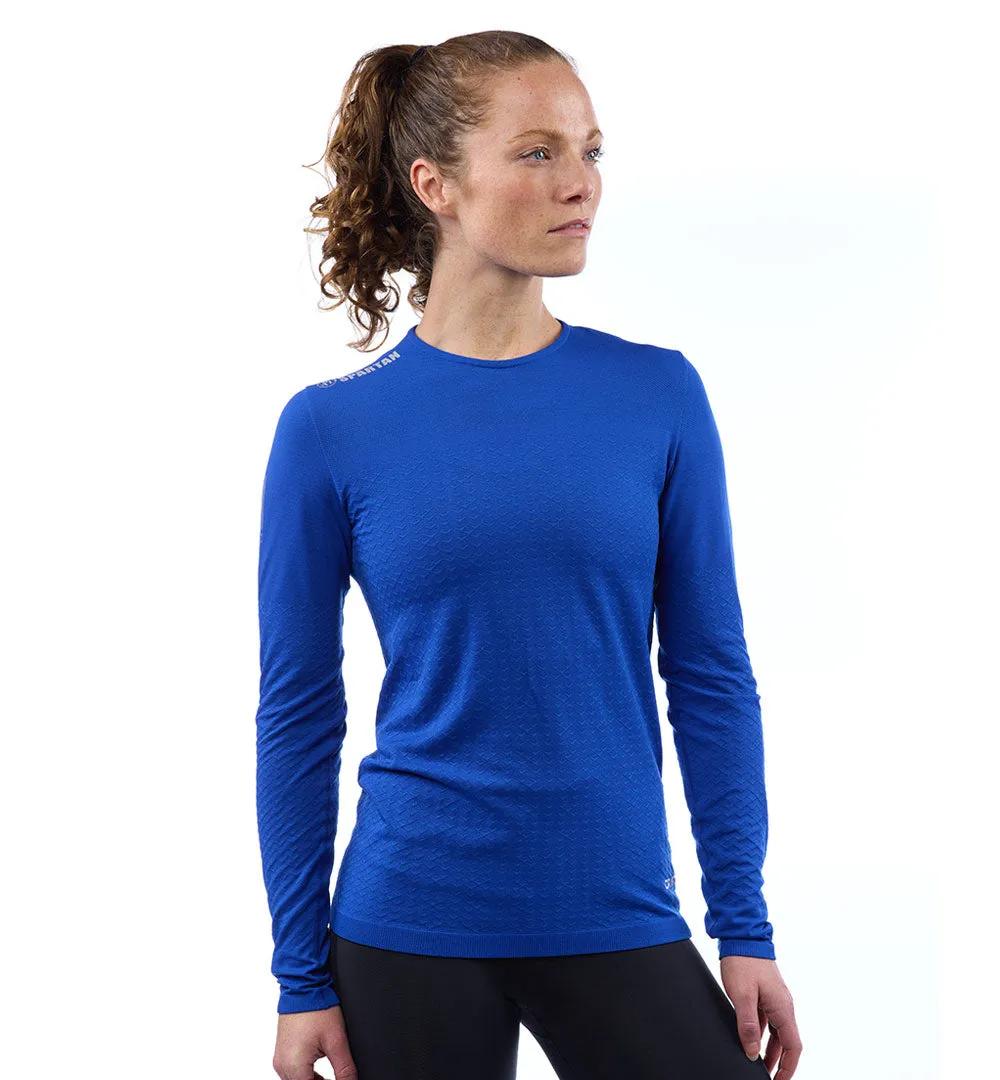 ZeroRestrictionMobility Low Maintenance SPARTAN by CRAFT Urban Run Fuseknit LS Tee - Women's