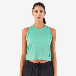 Camiseta sin mangas corta Running transpirable mujer KIPRUN Run 500 Dry Elite Vibe