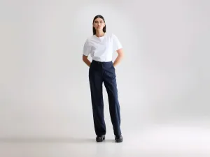 Tilla tailored trousers (252 / W / STRIPE A) OrganicCottonBlend Structured fabric