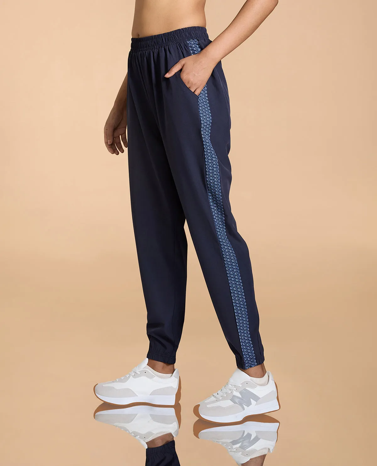 Printed Lightweight Tracks Navy LightweightDesign Casual Wearable