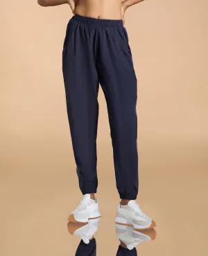 Relaxed Look Printed Lightweight Tracks Navy