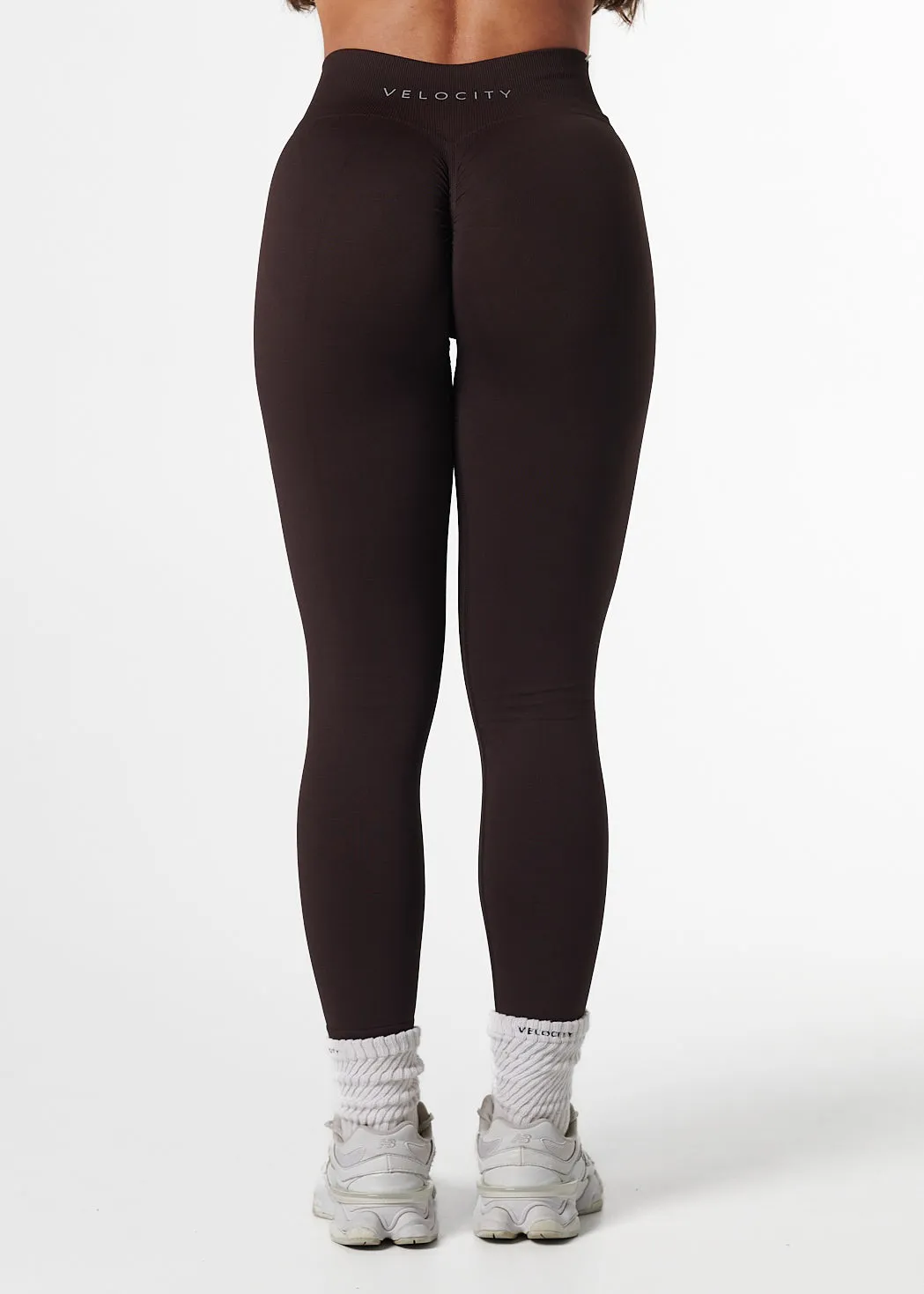 SIGNATURE SCRUNCH LEGGINGS - ESPRESSO Quick Dry Home Lounge Extra Soft Unisex Style