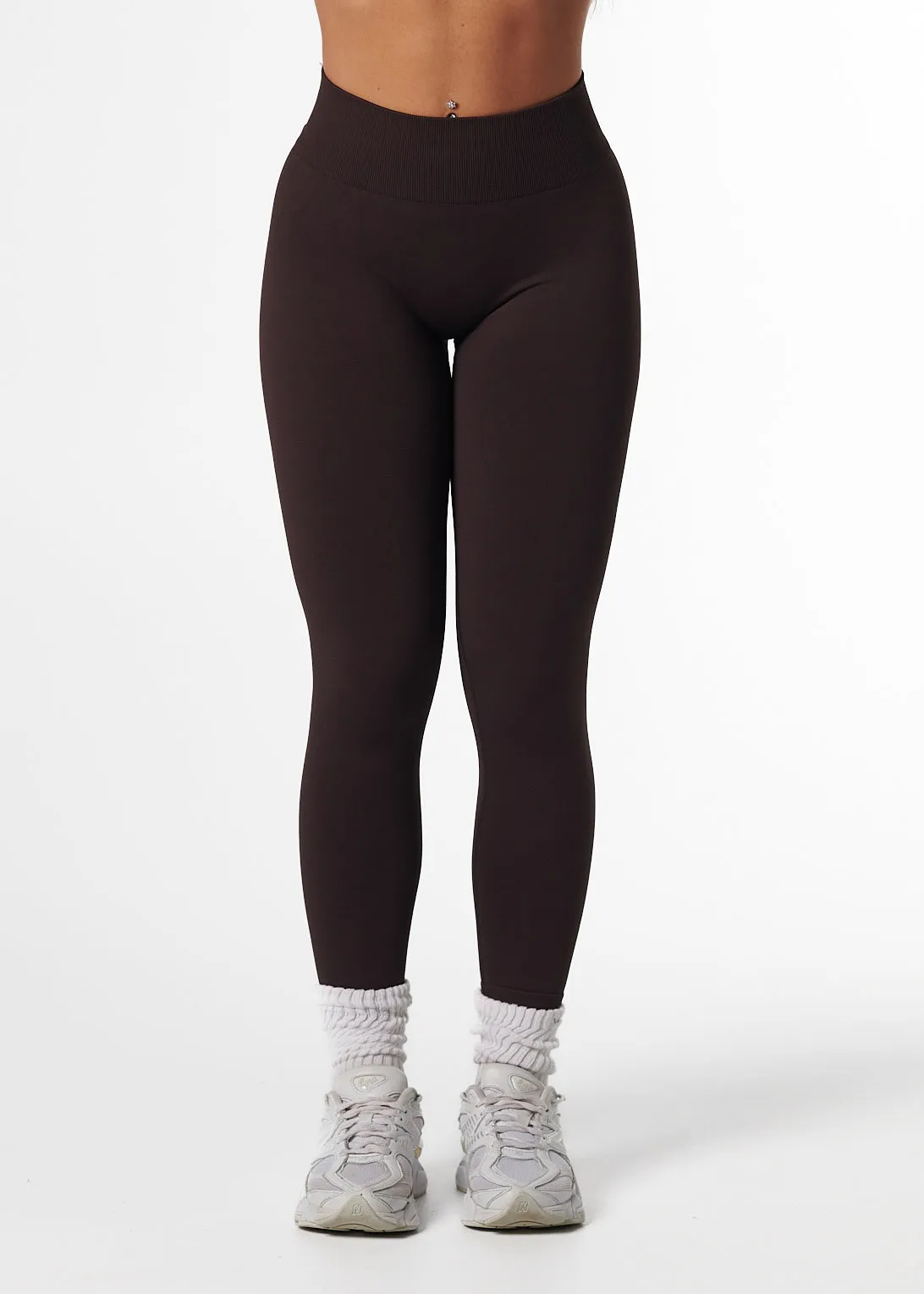 Perfect Shape Wear All-Terrain Comfort SIGNATURE SCRUNCH LEGGINGS - ESPRESSO