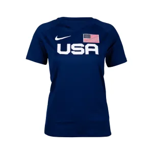 Nike Team USA Women's Warm-Up T-Shirt OversizedSilhouette