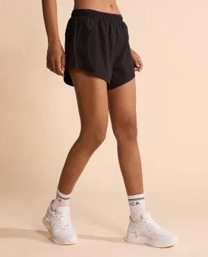 Quick-Dry Shorts Black Streetwear Durable Material
