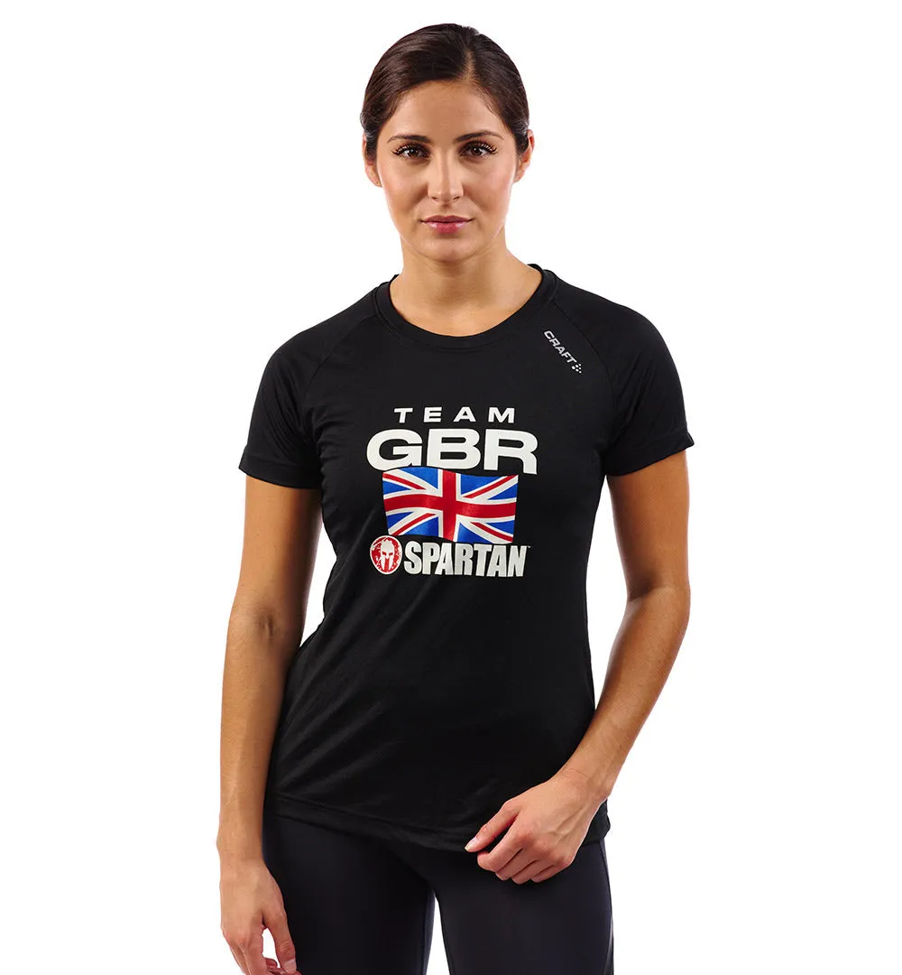 Smart Glow Dance Flow SPARTAN Great Britain Team Tee - Women's