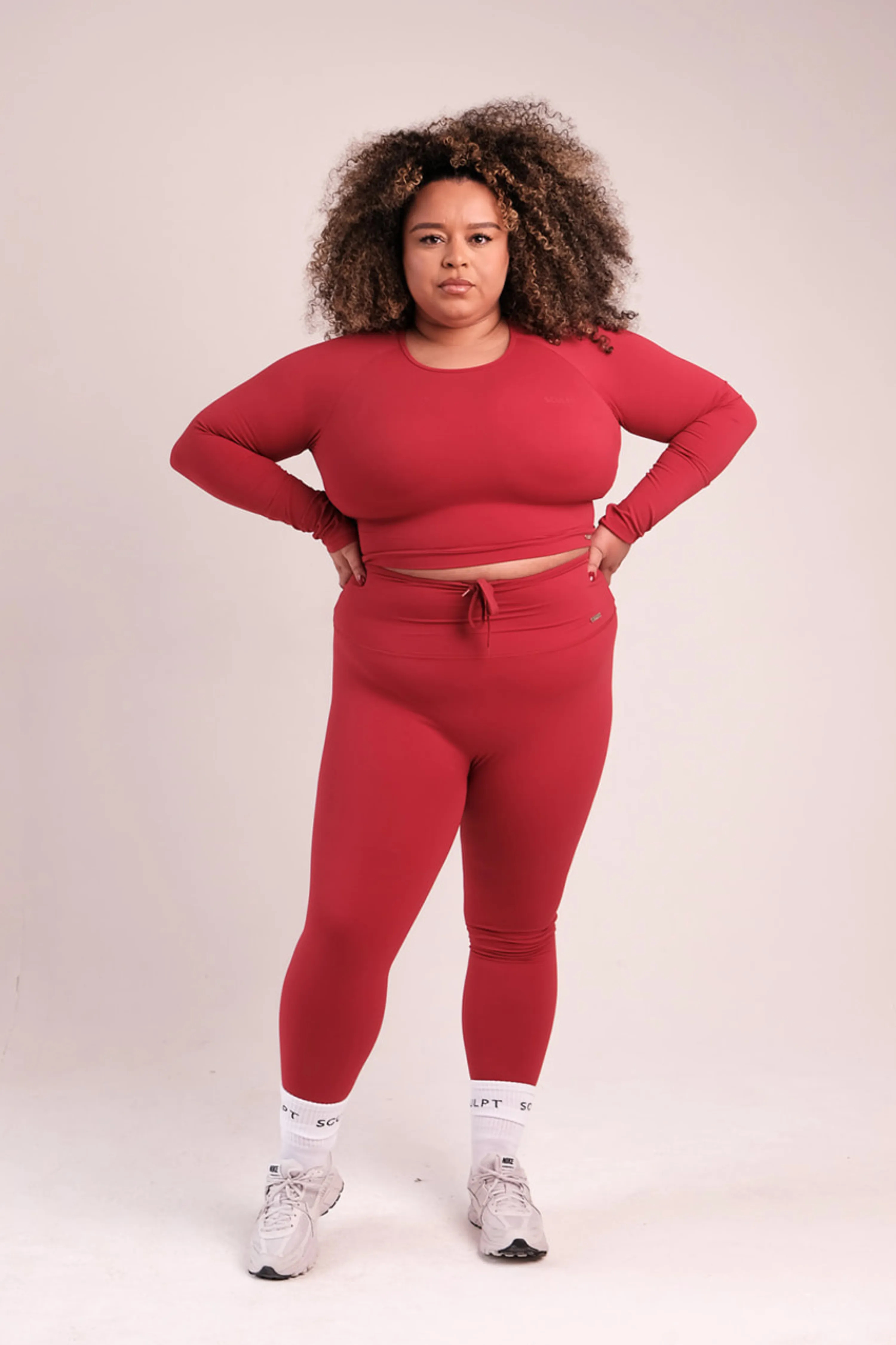 Hybrid High Waisted Leggings Rosewood Smart Wear