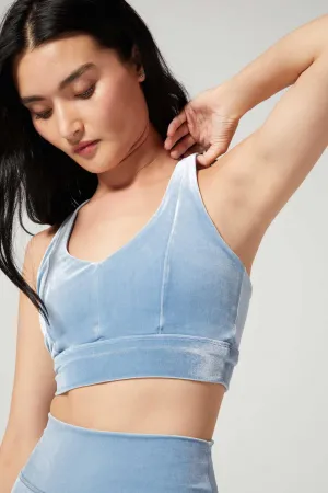 Indoor sports Stretch Resistance Wear It To Heart Irene Bra - Velvet Blue Mist