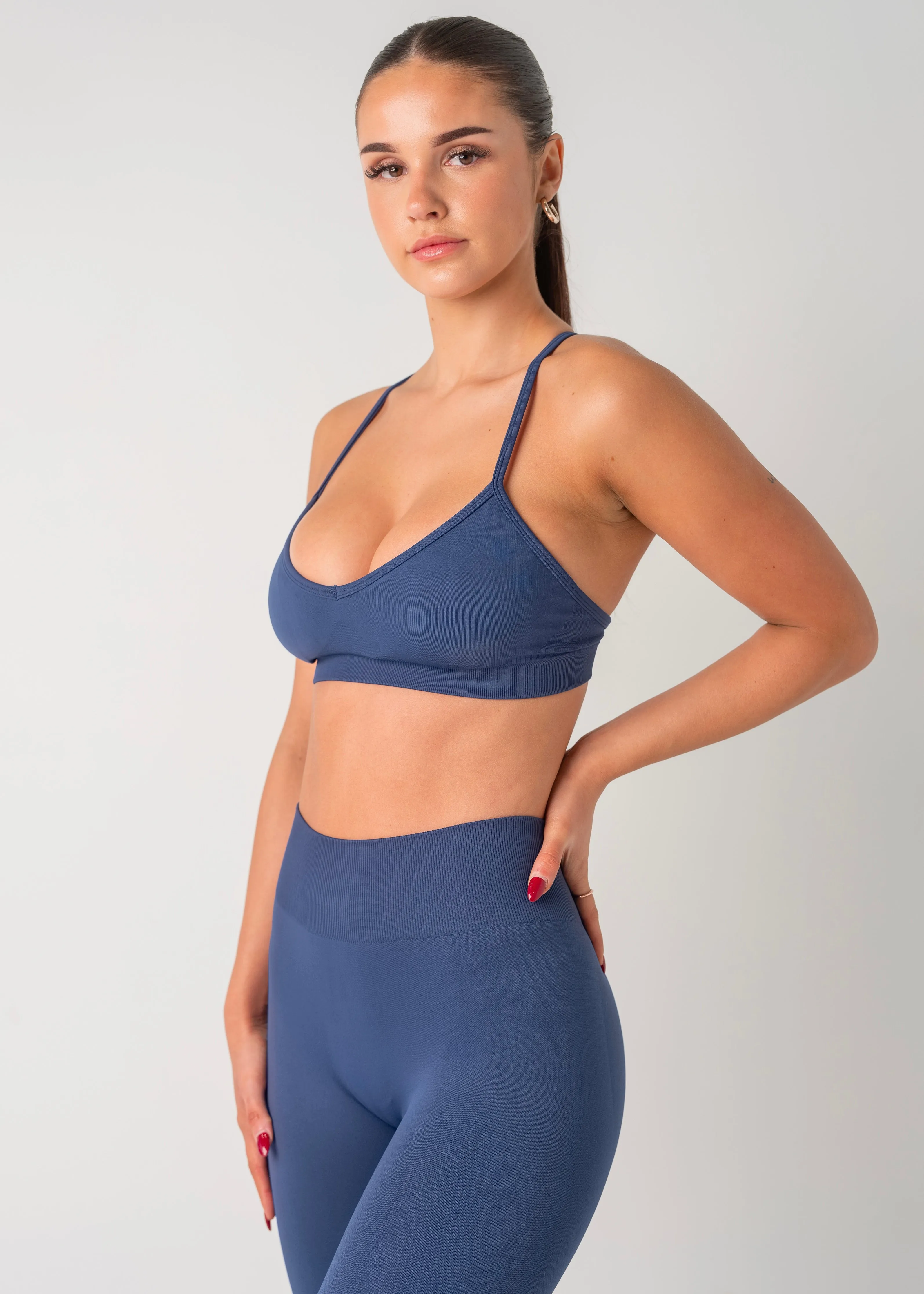 SIGNATURE BRA - DEEP BLUE versatile material Durable Reinforced Edges