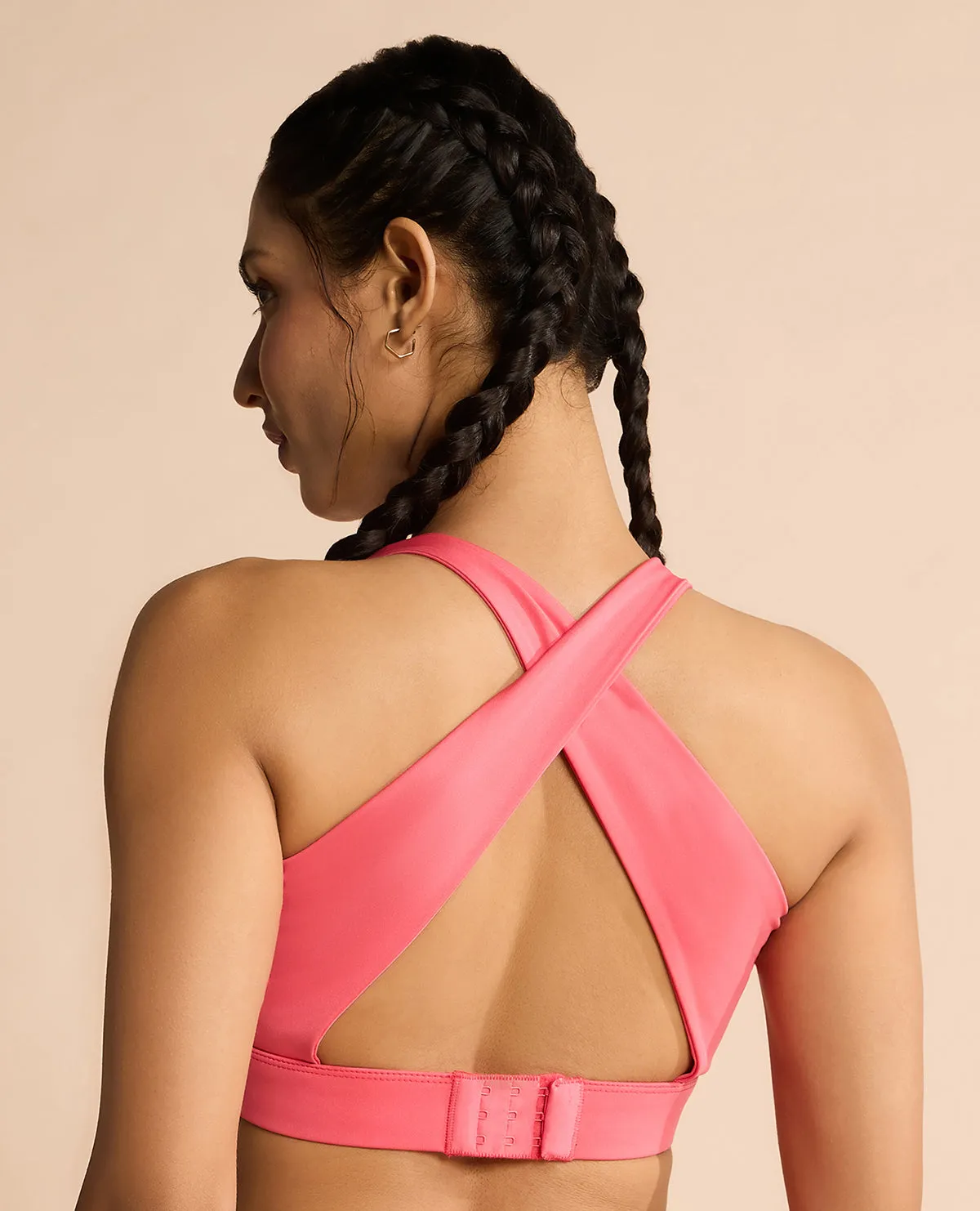High Impact & Full Coverage Crostini Sports Bra Stylish Microfiber fabric