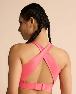 High Impact & Full Coverage Crostini Sports Bra Stylish Microfiber fabric