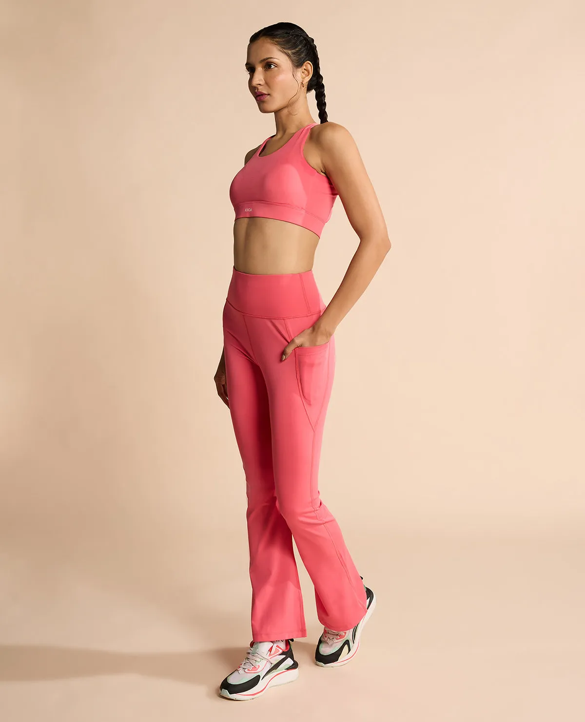 High Impact & Full Coverage Crostini Sports Bra Elastic seams