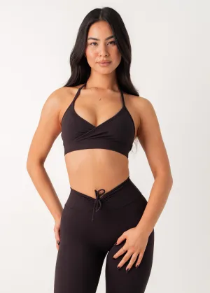 Multi Directional Support POISE HALTER BRA - BLACK