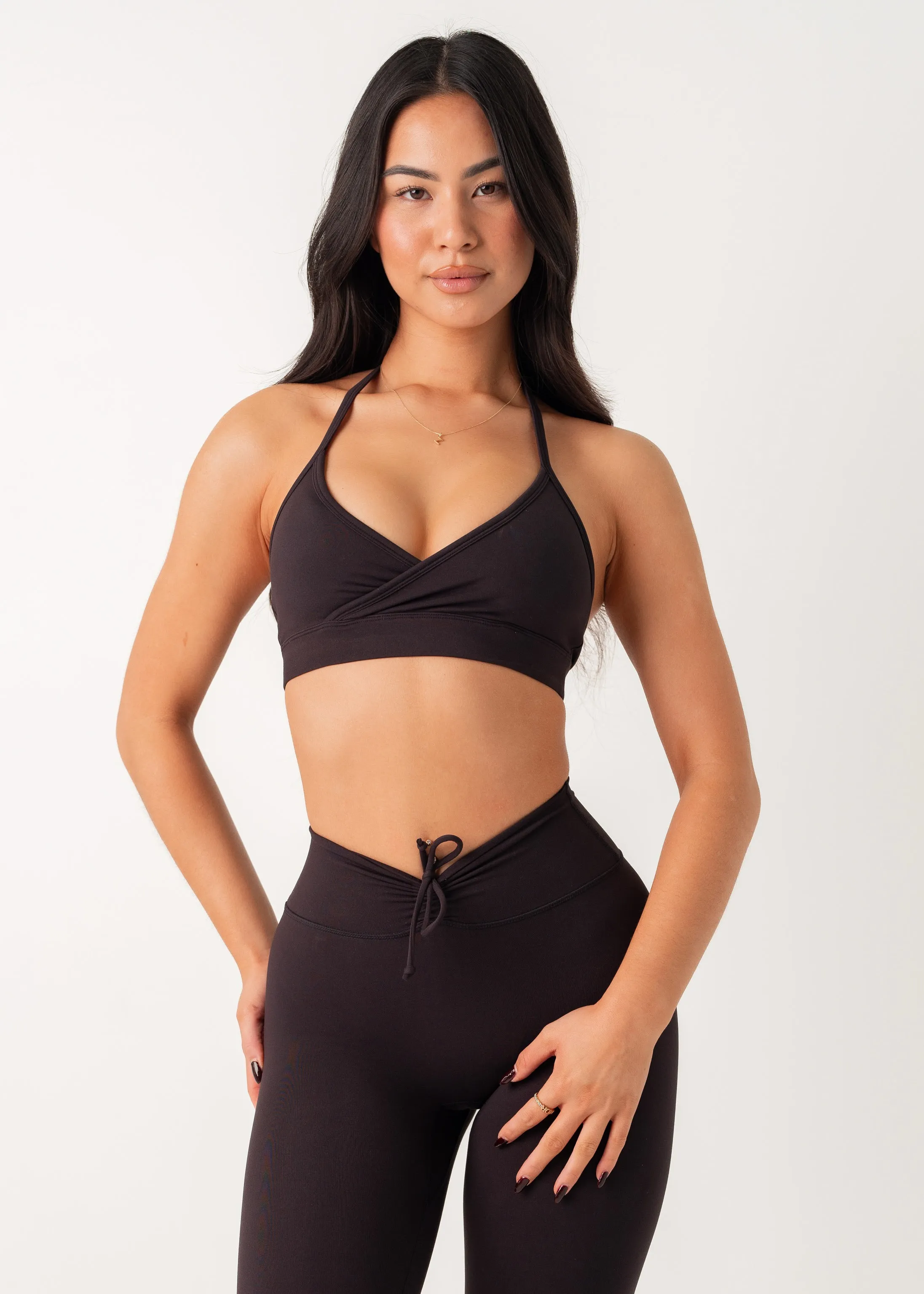 Multi Directional Support POISE HALTER BRA - BLACK