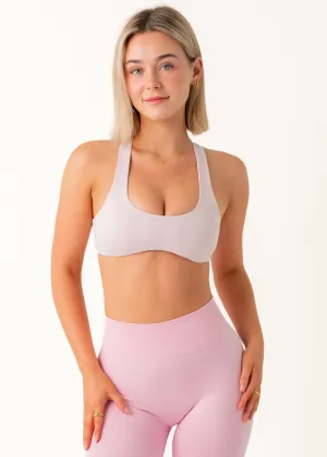 MINIMAL RACER BRA - LIGHT GUAVA Collared