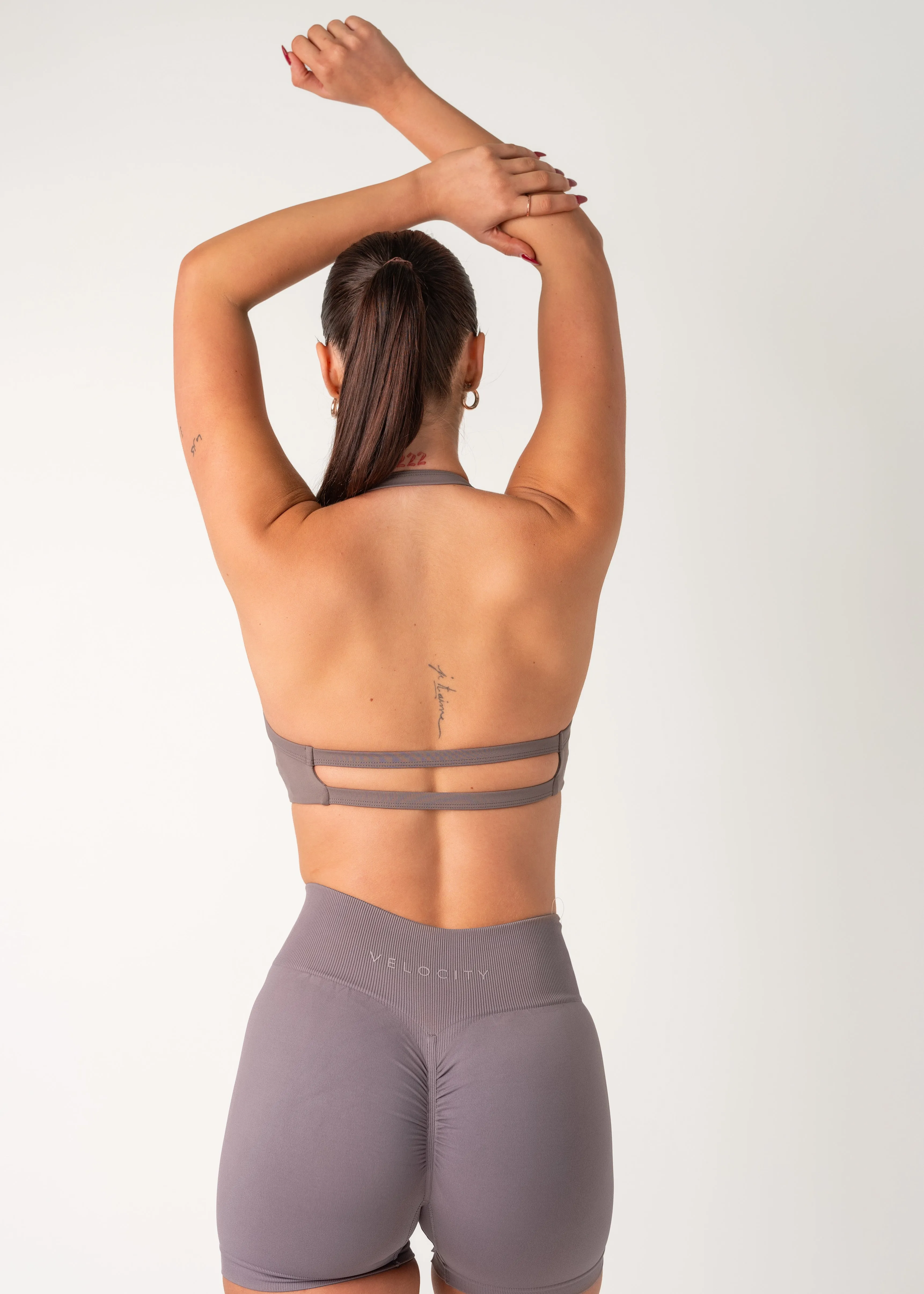 FREEDOM BRA - SLATE GREY High neck seams