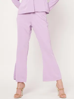 Madame Lavender Bootcut Trousers Trendy Fit Quick Move