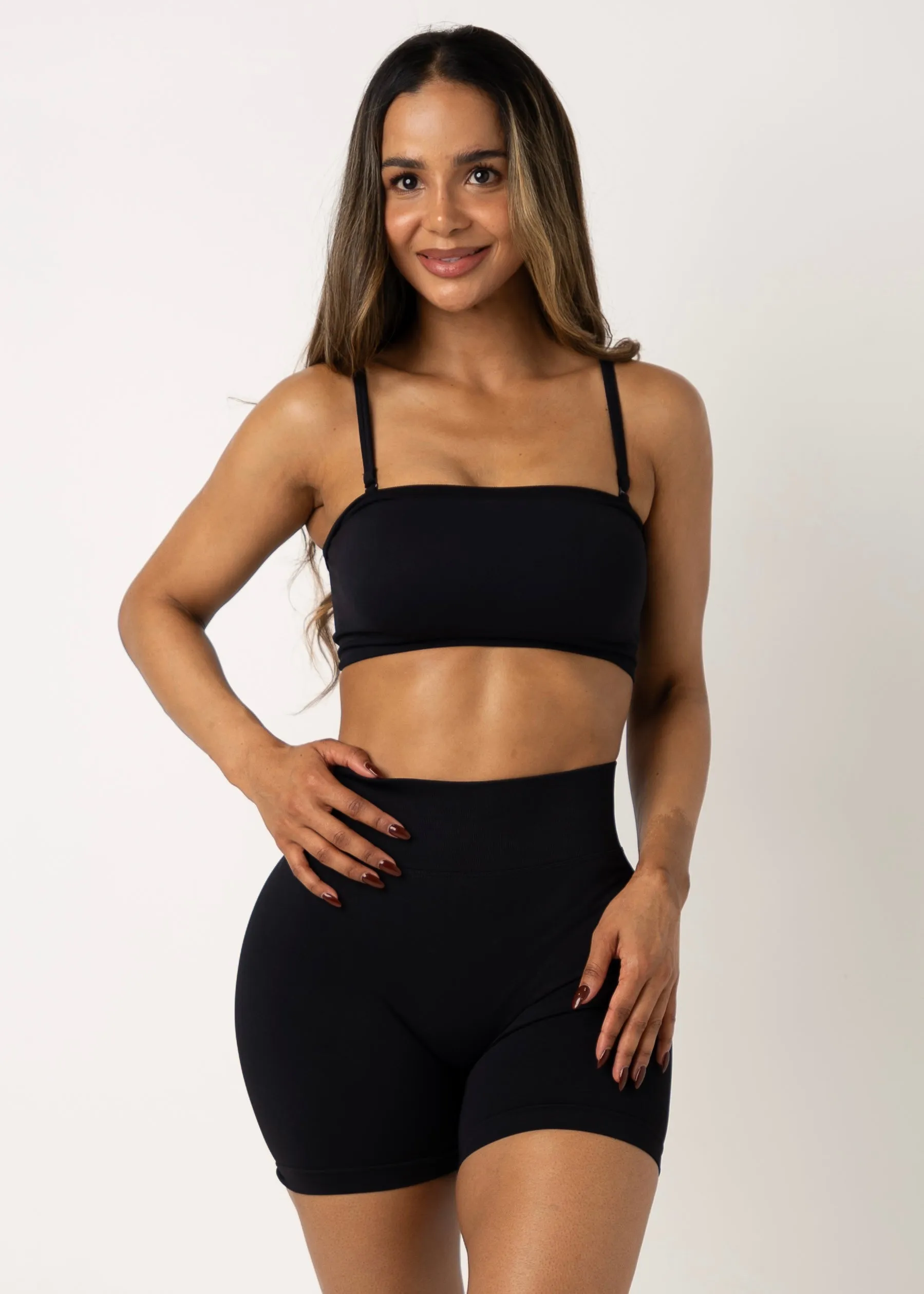 Minimalist Design MULTIWAY SEAMLESS BANDEAU - BLACK