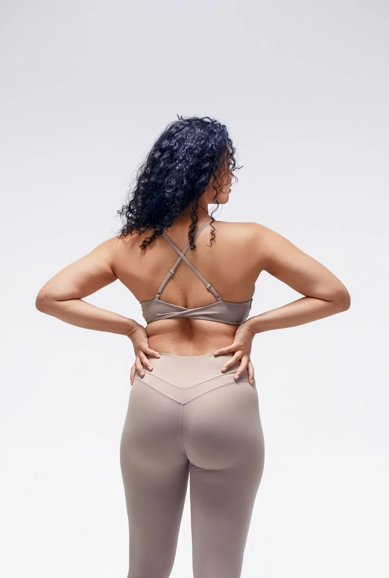 Hiking groups Beige Infinity  Sports Bra