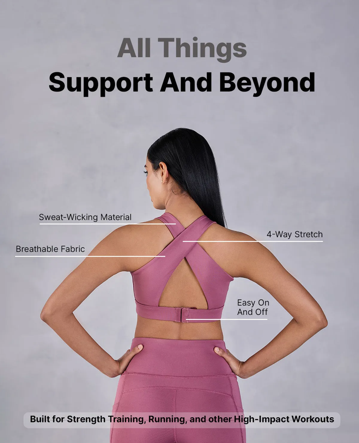 Easy Structure High Impact & Full Coverage Crostini Sports Bra