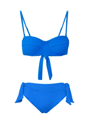 Breathable fabric Nellie Top   Double Tie Midrise Bottom In Grotto Texture
