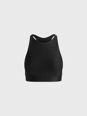 BARRY'S BLACK HIGH NECK BRA Hidden stitching