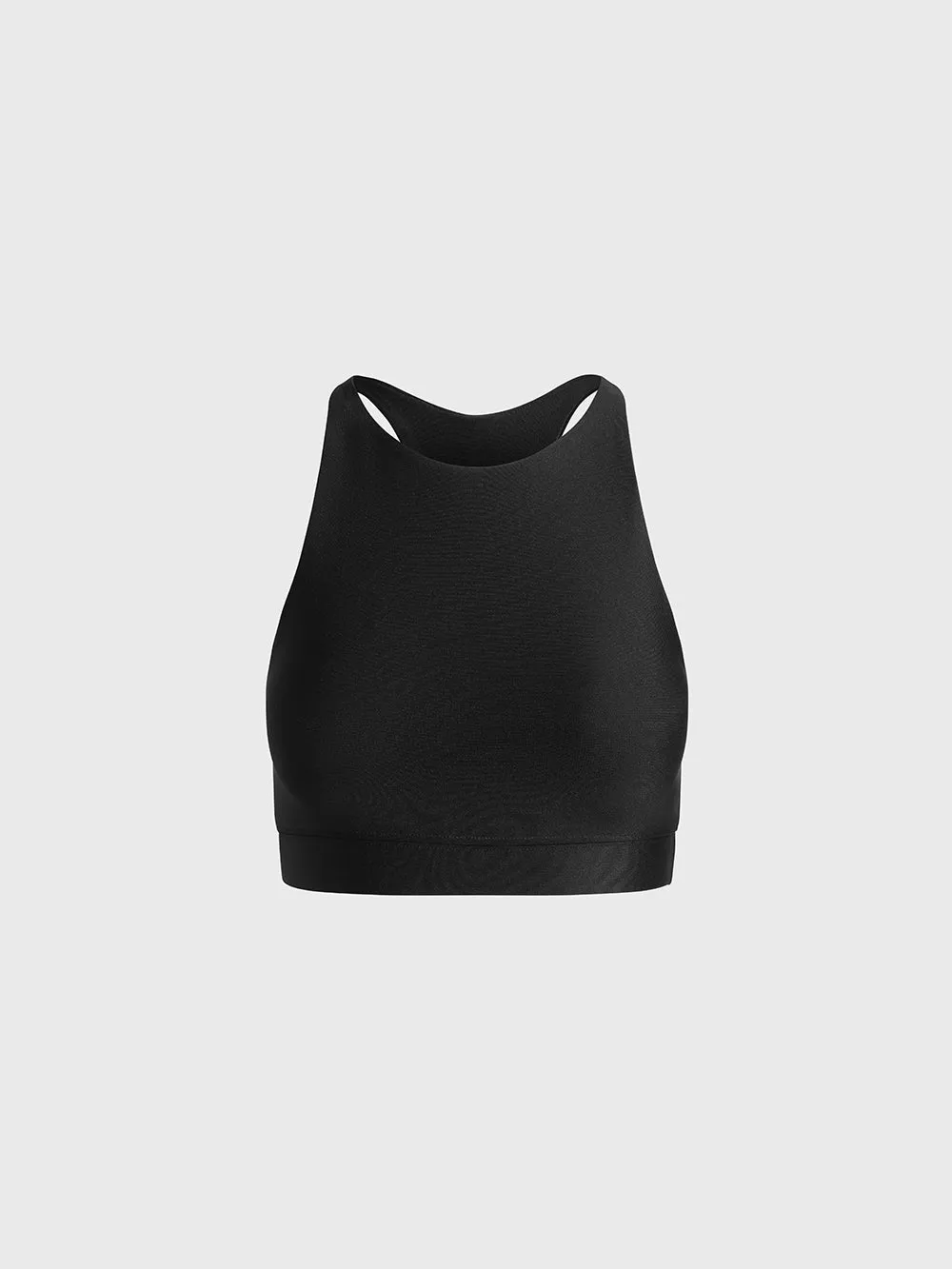 BARRY'S BLACK HIGH NECK BRA Hidden stitching