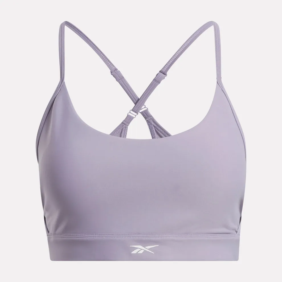 Reebok Women's Lux Strappy Purple Bra Active Lifestyle All-Day Fabric