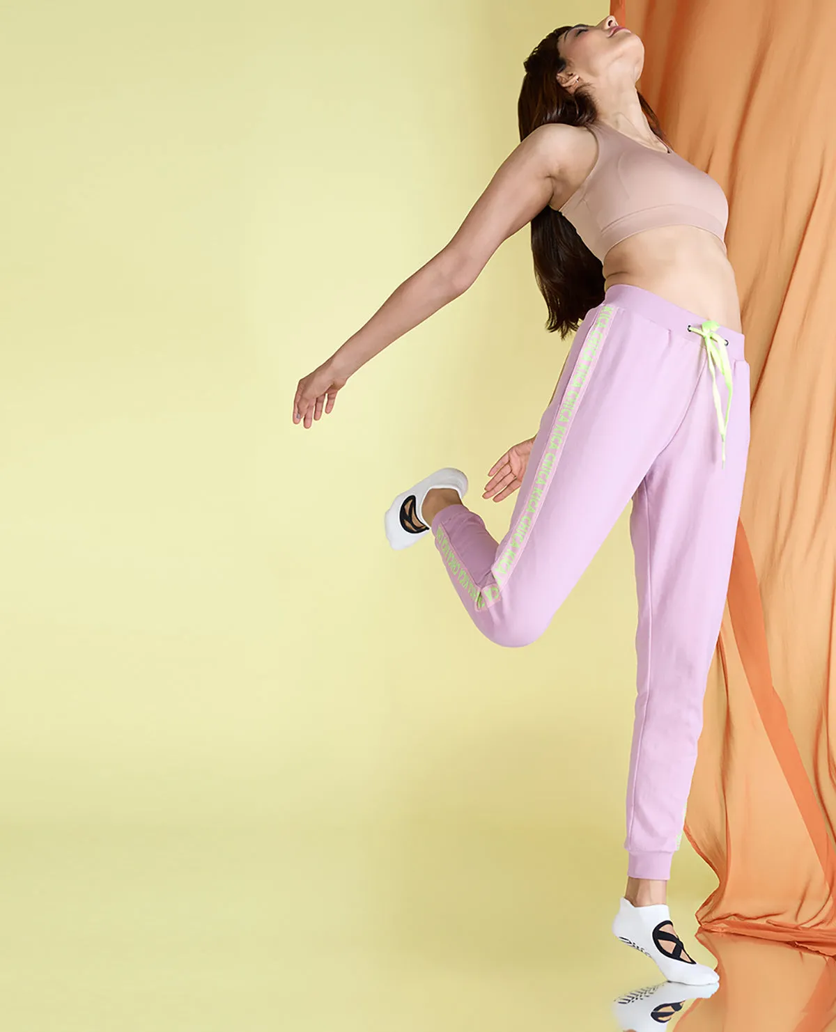 High Waisted Cotton Dance Joggers Versatile Fashion
