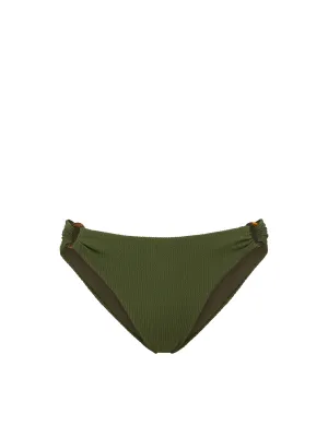 Quick Drainage Weave Adjustable Side Ties Camilla Ring Bottom Olive Texture