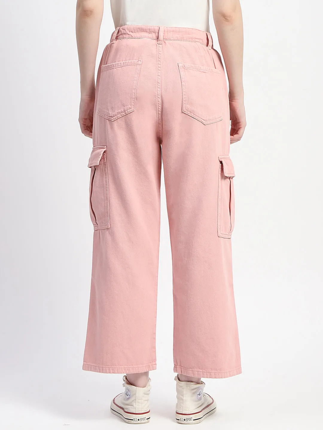 Madame Relax Fit Pink Cargo Pants Stylish Look Sophisticated Look