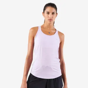 Camiseta sin mangas Running sin costuras mujer - KIPRUN Run 500 Confort coral Easy Wear Elegant Pants