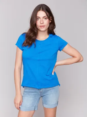 Organic Cotton Slub T-shirt - Coastal Wind Block