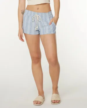 Flexible Cut Hypoallergenic Textile Oceanside Striped Short - Riviera Indigo Lisbon Stripe