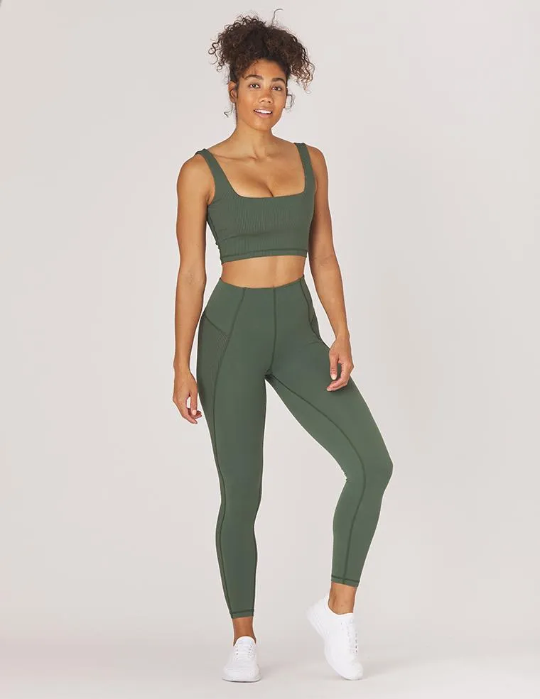 Glyder Enhance Legging - Olive Morning Jog Outdoor Lover