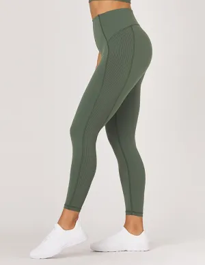 Glyder Enhance Legging - Olive Multi Panel Construction Seamless Comfort