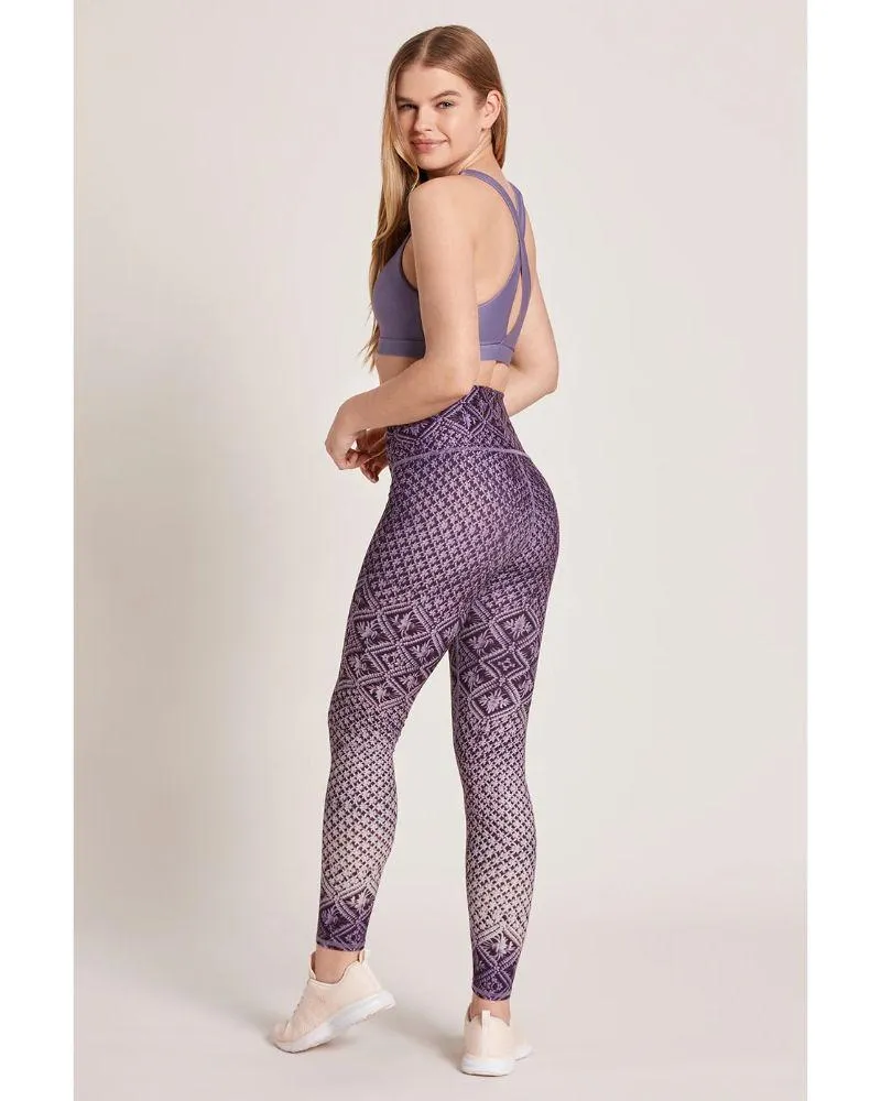 Feather Feel Niyama Sol Macrame' Amethyst High Waist Legging