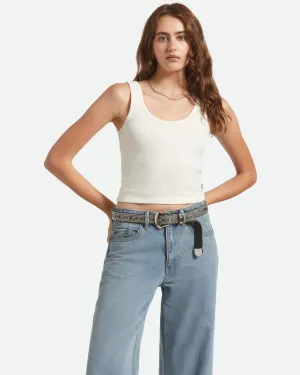 Pointelle Slim Fit Tank Top - Off White rescue teams law enforcement