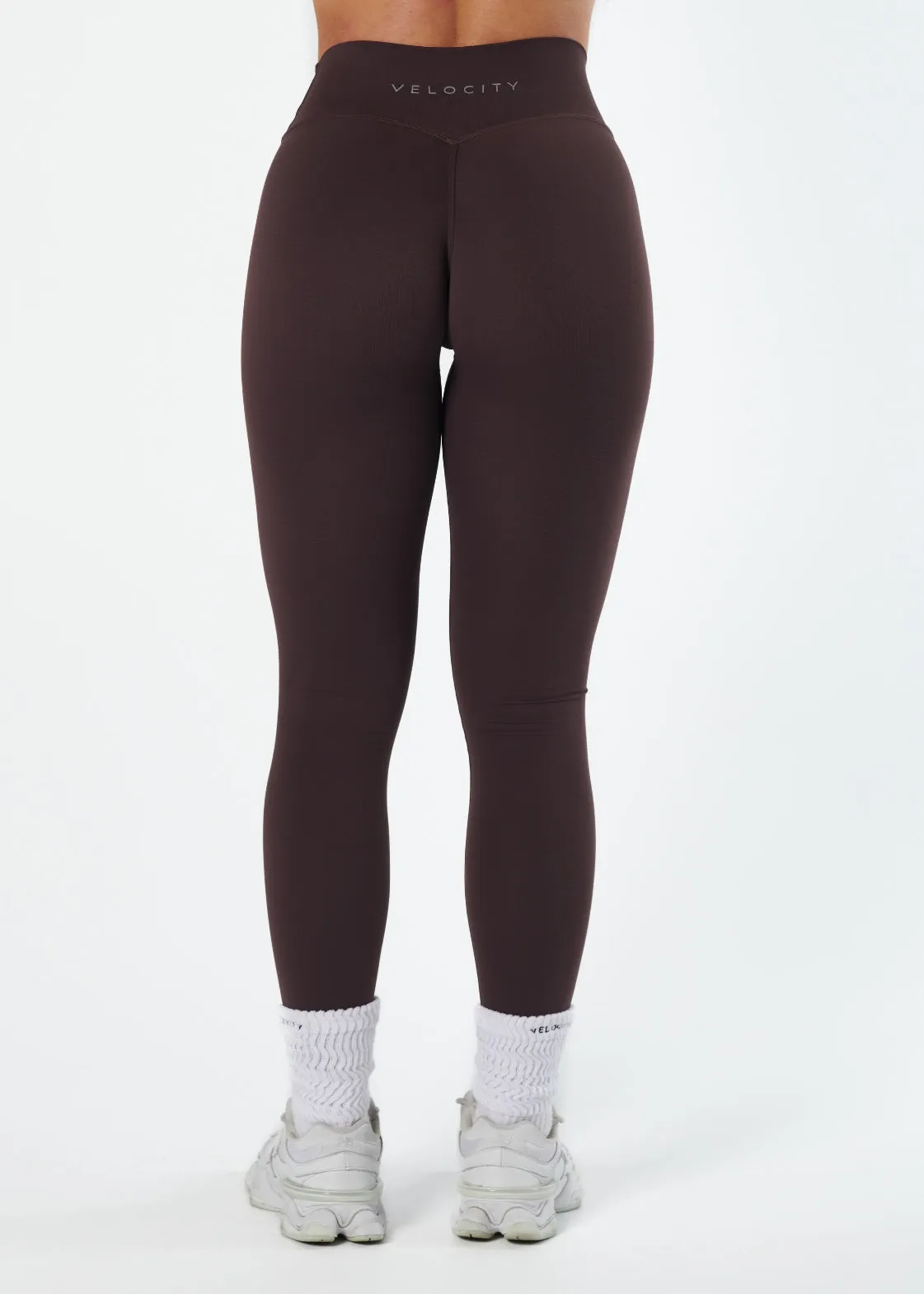 Relaxed Comfort Fit SERENE INVISIBLE SCRUNCH LEGGINGS - COCOA