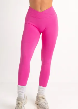 ULTIMATE SEAMLESS SCRUNCH LEGGINGS 3.0 - BUBBLEGUM Plus Size Soft Touch