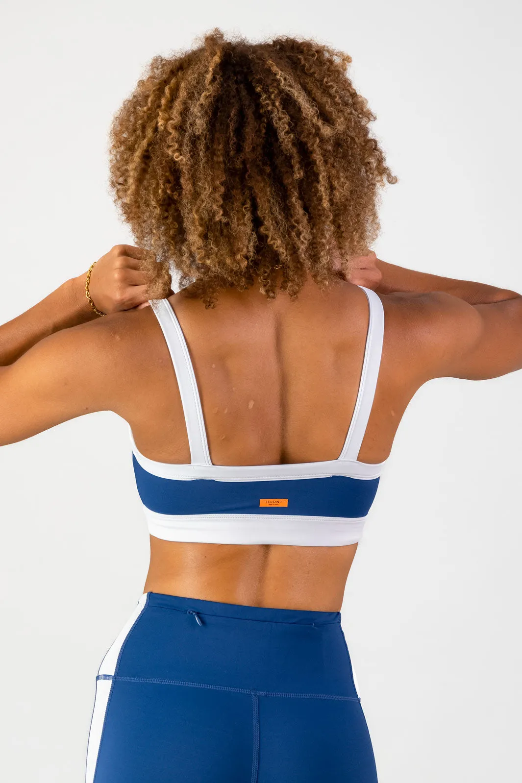 Supportive Closure nylon Burnt x You Sports Bra - Navy