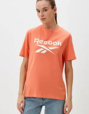 High-End Quality Reebok Women's Identity Big Logo Coral Tee