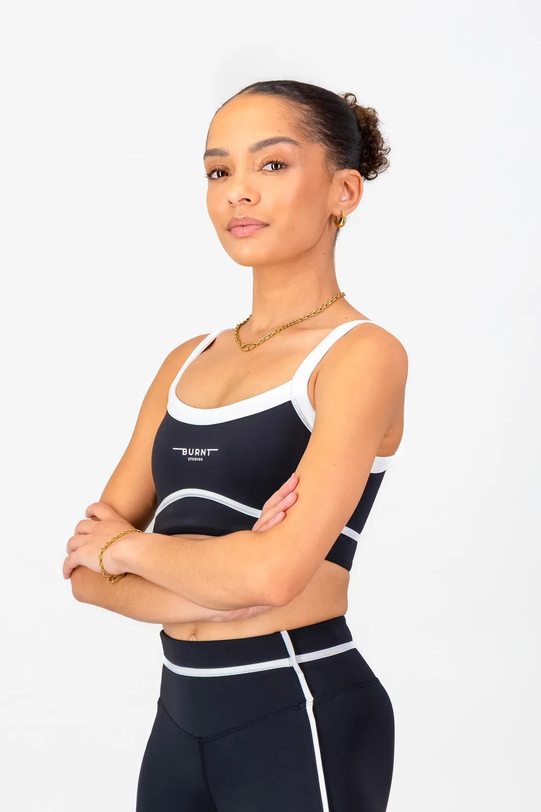 Stella Sports Bra - Black Stretchy Comfort