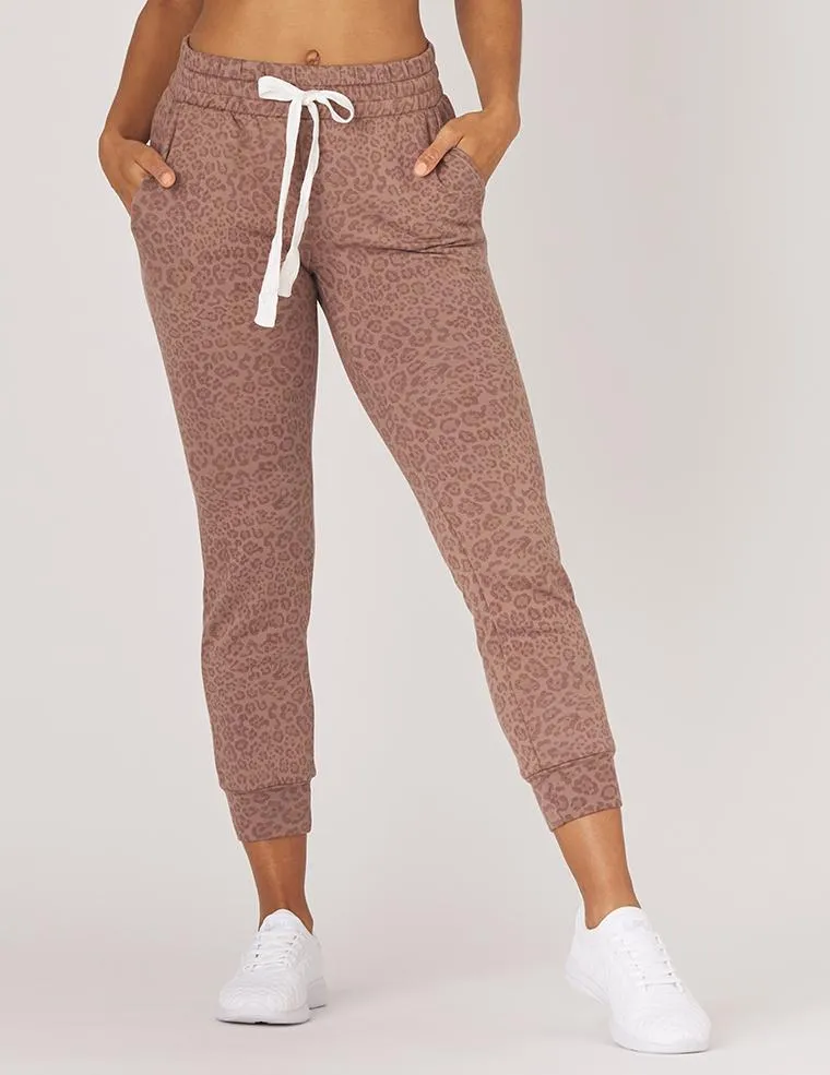 Glyder Halfway Jogger - Cocoa Leopard Perfect Movement Cozy and Soft