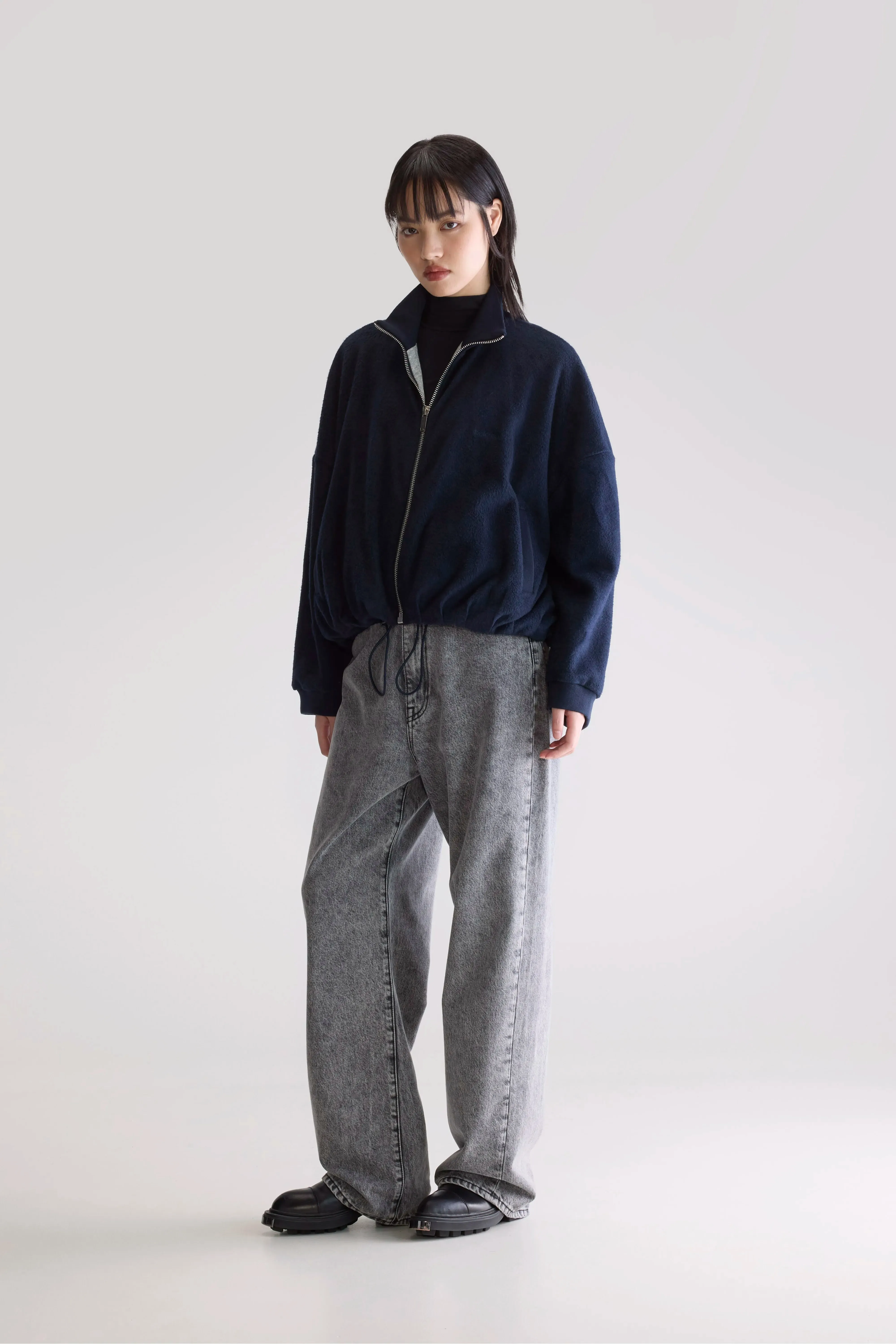 Tallis zip-up sweatshirt (252 / W / NAVY) Outdoor Style