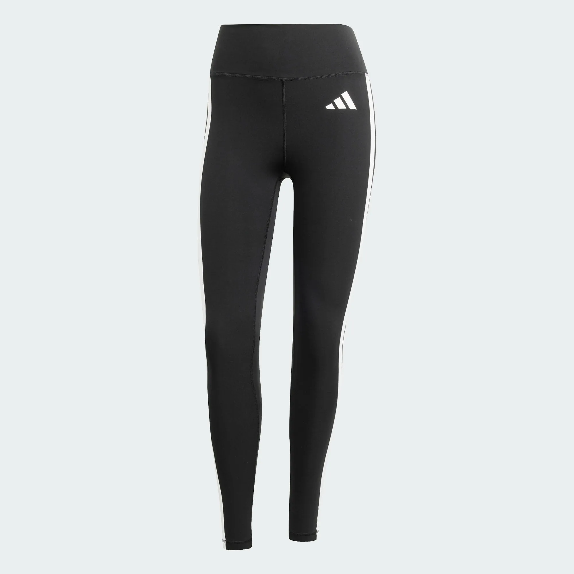 Adidas Women's Optime Essential 3-Stripes 7/8 Black Leggings Next Core FourWayStretchClothing