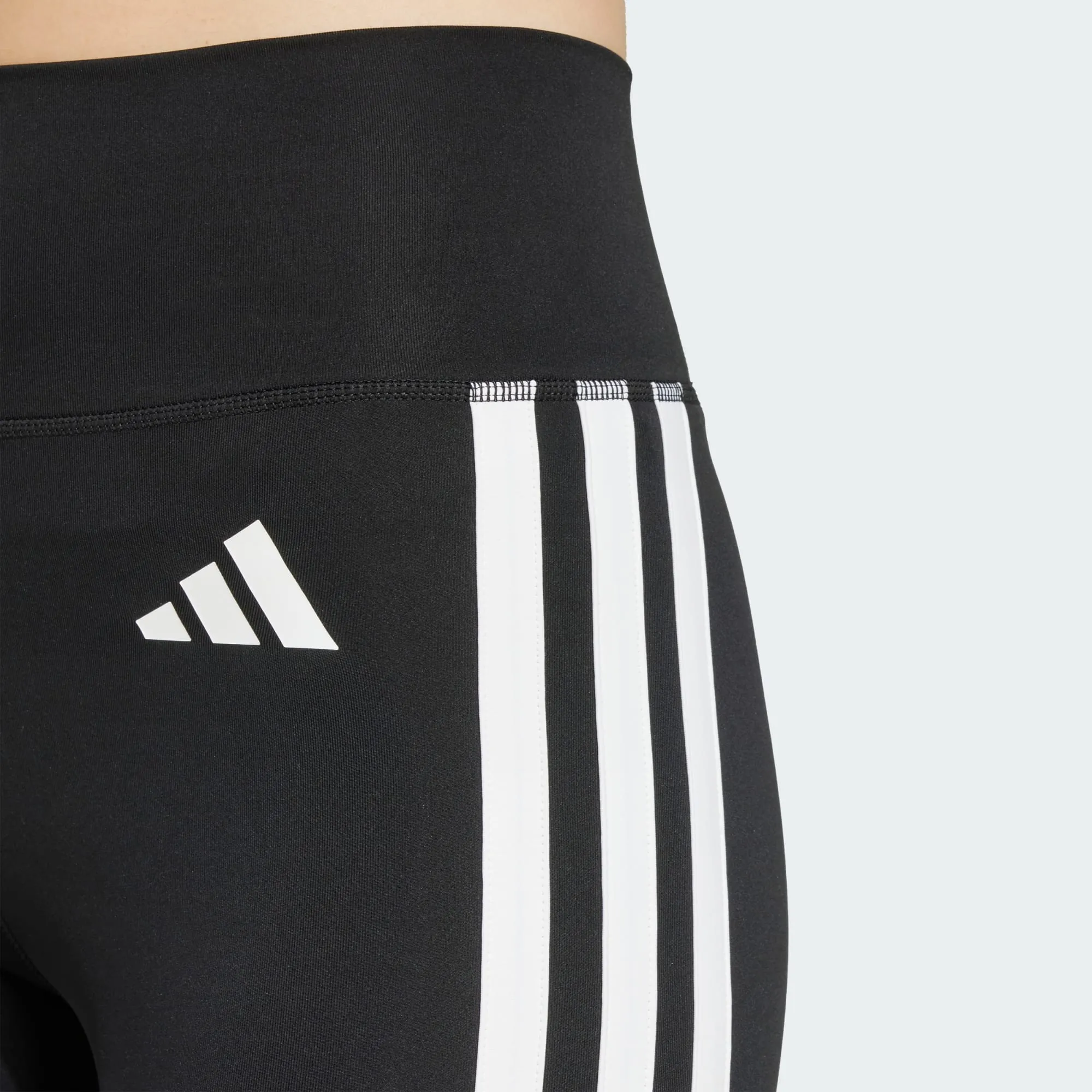 Carnival Look Adidas Women's Optime Essential 3-Stripes 7/8 Black Leggings