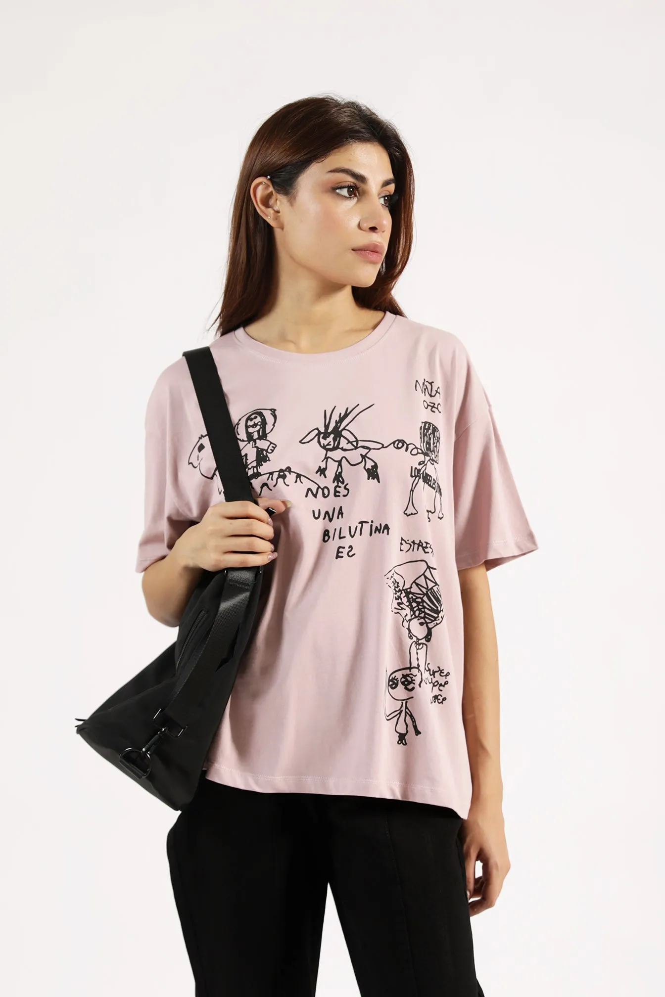 GRAPHIC OVERSIZED TEE Timeless Fashion Romance Air